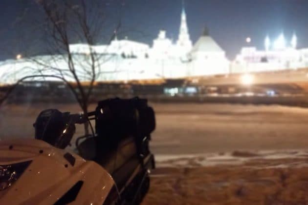 Казанская и Волжская акватории глазами капитана.  Поездка на снегоходе.